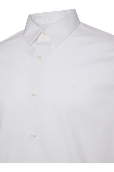 Calvin Klein Men's Long Sleeve Classic Cut Shirt - White
