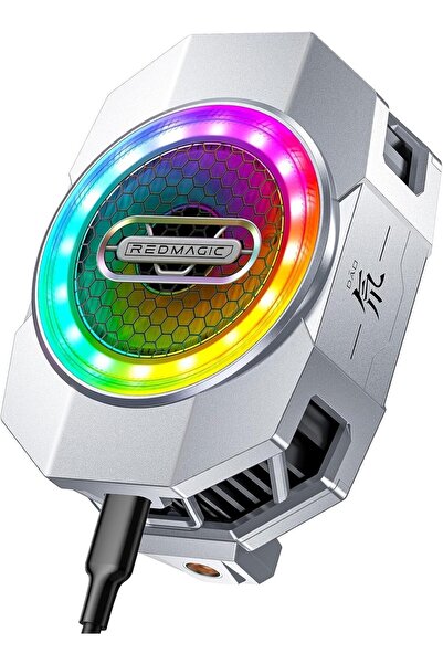 REDMAGIC مبرد الهاتف 6 - مروحة مغناطيسية محمولة بقوة 30 وات مع مشبك وحامل للبث