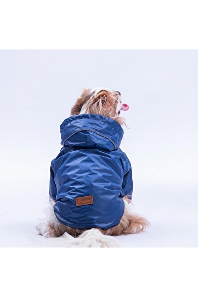 Pawstar Navy Blue Pluvia V25 Dog Coat Dog Raincoat Dog Clothing Dog Dress