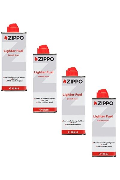 Zippo Çakmak İkmal Seti 4 Benzin Set 8