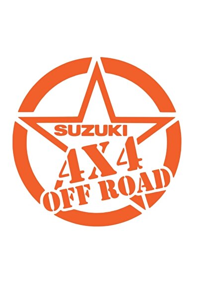 Oracal Sticker Stea Suzuki 4x4 off road portocaliu, 20cm