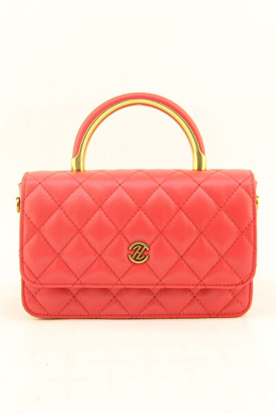 HNB Дамска червена калъфка с двойна презрамка