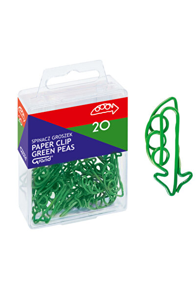 Other Agrafe de hârtie T4 Grand cu mazăre verde, 20 buc.