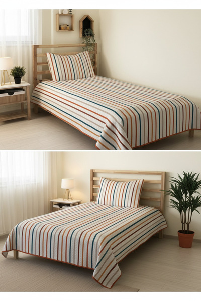 milroma Colorful Striped Children's Pique Set