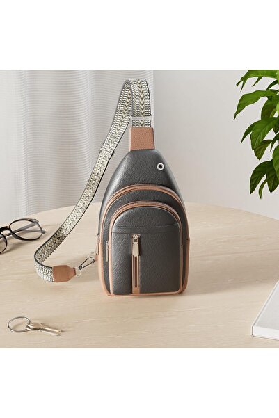 BOSTANTEN Sling Crossbody Leather Bag with Adjustable Guitar Strap