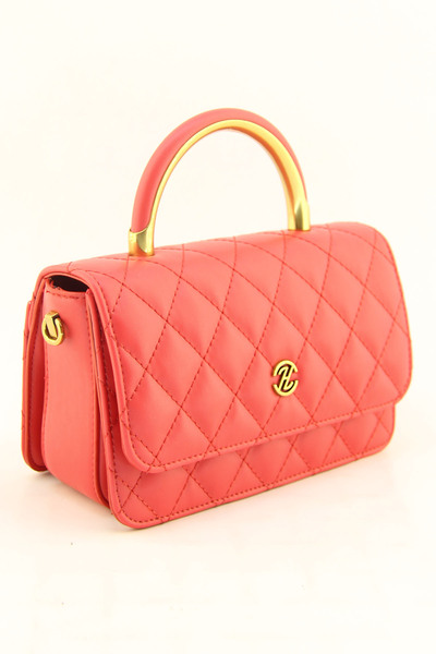 HNB Дамска червена калъфка с двойна презрамка