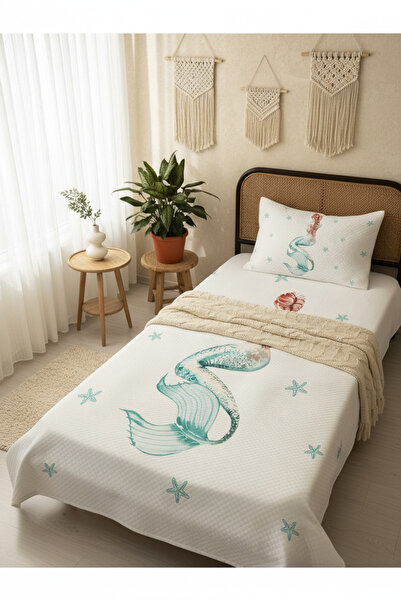 milroma Mermaid Patterned Children's Pique Set