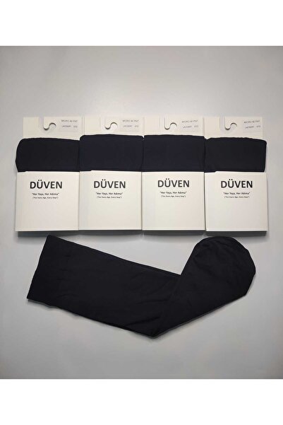 DÜVEN 4 perechi de șosete cu textura mată, 40 den, grosime medie, albastru în...