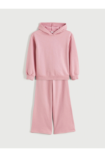 LC Waikiki Lcw Kids Lilac Hooded Girls Tracksuit Set