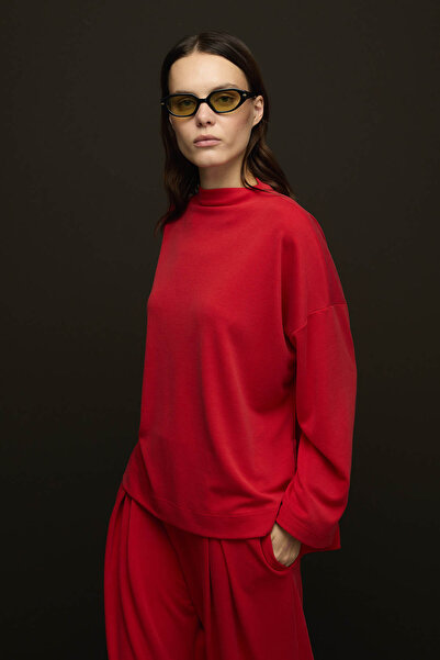 SENA GÜVEN Soe Oversize Tunik Kırmızı