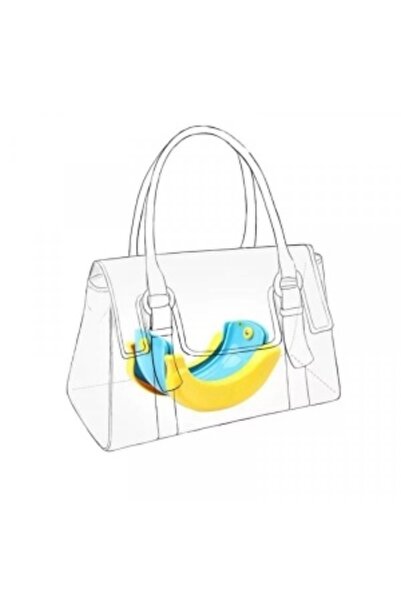 CREATIVE Foldable Potty and Toilet Reducer, Banana Travel Potty 2-in-1, Plastic, 22 x 12 x 11 cm, Blue-Yellow