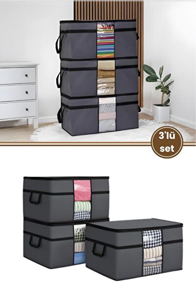 Flora 3’lü Yorgan Hurcu Seti, Yastık Yorgan Kıyafet Giysi Çamaşır Çeyizlik Dü...