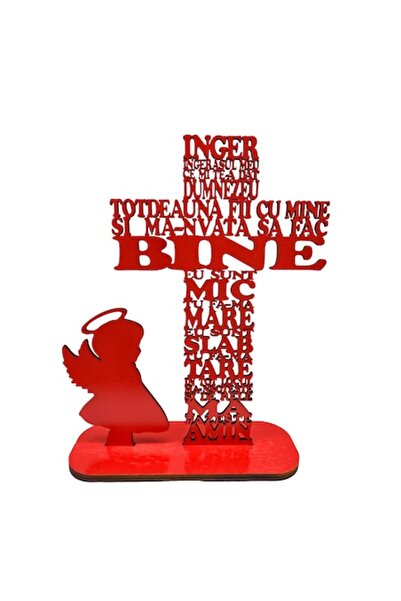 T&M Personalizare Wooden cross with the prayer "Angel, my little angel", girl...