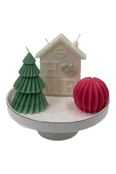 OEM Set of 3 Scented Soy Wax Candles – Christmas Edition, Fir and Citrus Scent