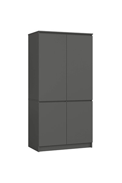 SERSIMO Dulap cu 4 uși, rafturi și bară pentru umerașe, PAL laminat, 90x51x18...