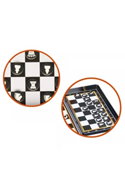 CREATIVE Magnetic Chess Board with Pieces, Metal Box, for Children 4+, 32 pcs, 19 x 11 x 1.5 cm, Multicolor