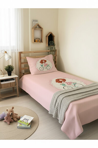 milroma Girl on a Bicycle Pink Children's Pique