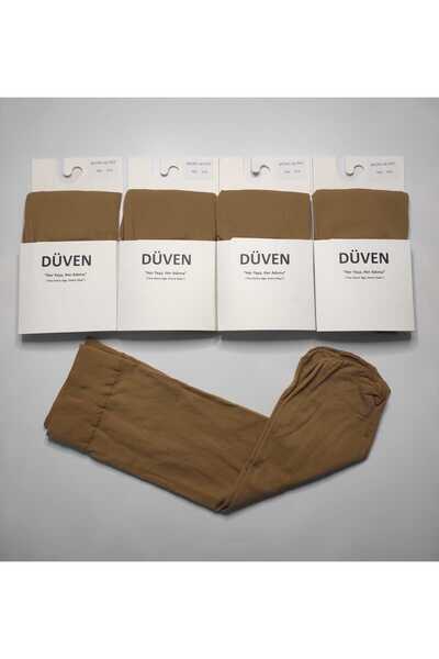 DÜVEN 4 أزواج من الجوارب ذات الملمس غير اللامع 40 دين متوسطة السماكة من الجلد...