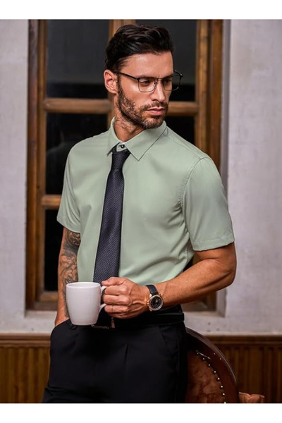 OEM Men's casual short-sleeved shirt size M