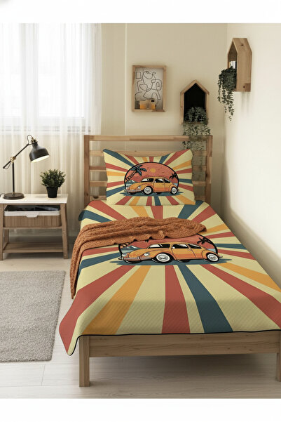 milroma Tropical Car Patterned Children's Pique Set