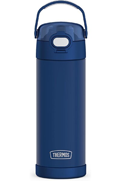 Thermos Funtainer Vacuum-Insulated Stainless Steel Water Bottle, 16 oz - Wide Mouth with Lid
