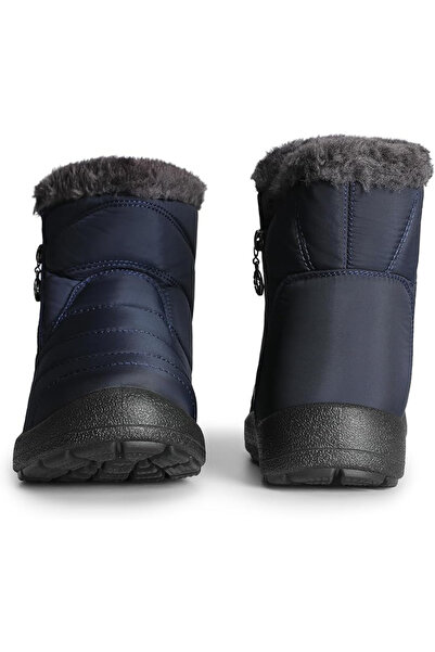 OEM Women's fur-lined winter boots, waterproof, lightweight, blue 40