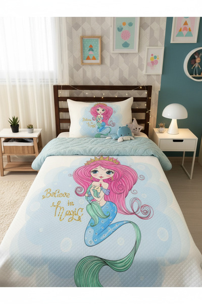 milroma Mermaid Magical Children's Pique Set
