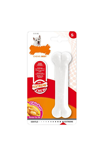 Nylabone Jucărie de mestecat pentru câini Extreme Chew, mărimea L, cu pui, nailon