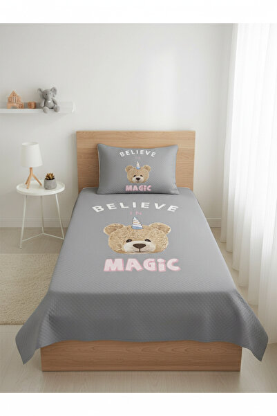 milroma Children's Pique with Cute Teddy Bear Design