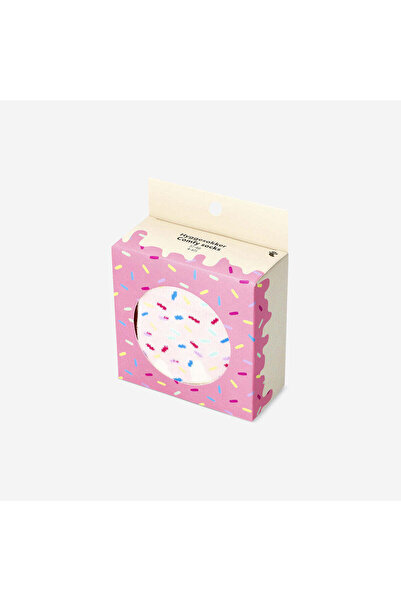 Flying Tiger Copenhagen Beyaz Donut Desenli Çorap Standart Beden