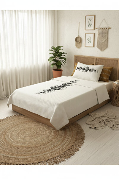 milroma Moon Phases Patterned Children's Pique Set