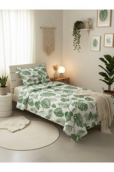 milroma Tropical Green Leaf Children's Pique