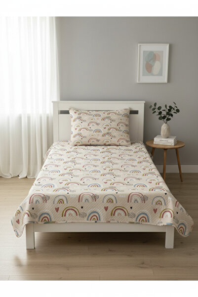 milroma Cheerful Children's Pique with Rainbow Pattern