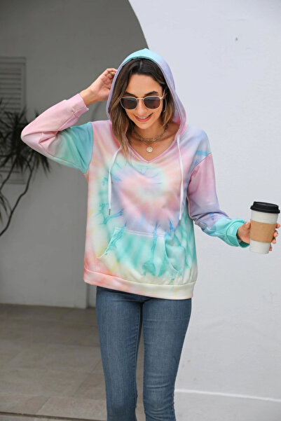 OEM Women's sports sweatshirt with hood and pocket 2XL