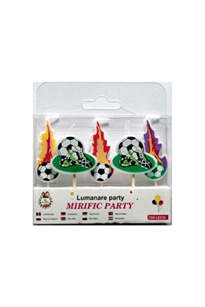 Domi Party & Gifts Set of 5 Football Theme Cake Candles