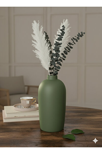 TACTIC Design Black Stone Vase 16 cm Living Room Console Top Stylish Decoration