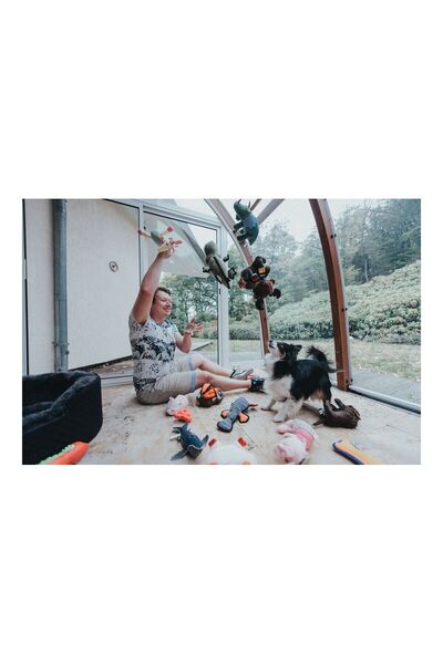 Hunter Jucărie pentru câini Crocodil rezistent 38 cm Verde