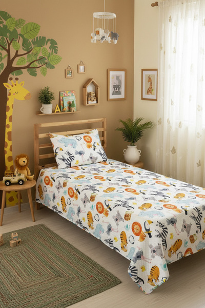 milroma Safari Animals Children's Pique