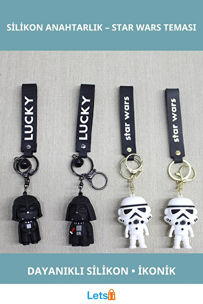 Letsii Star Wars Darth Vader Stormtrooper Silikon Anahtarlık