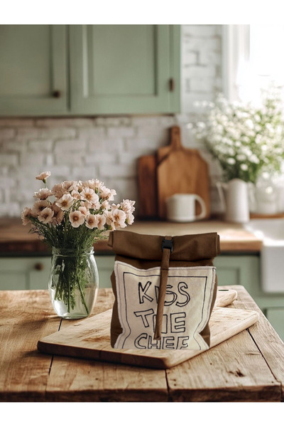 Smonday Embroidery Detailed Food Carrier Bag