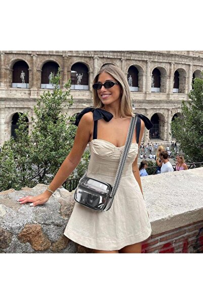 BOSTANTEN Crossbody Bag for Women - Stadium Approved Clear Purse with Adjustable Guitar Strap