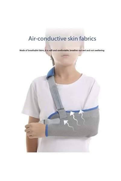 Genaric Kids Arm Sling Shoulder Immobilizer with Waist Strap Sponge Filled Design Arm