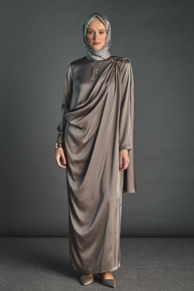 Setrms Pelerin Detaylı Toka Fularlı Tulum