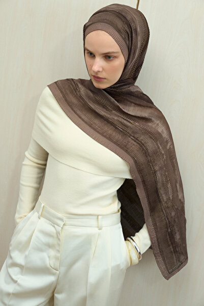 cs camellia scarf Elenora Muslin Shawl - Mocha