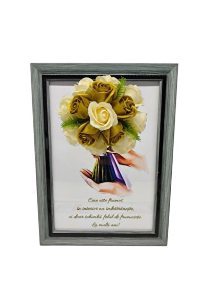 T&M Personalizare Tablou înrămat A4 (30×21 cm) – „Frumosul din interior nu îm...