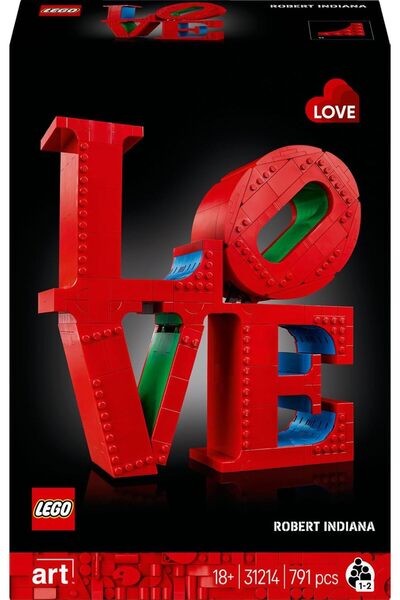 LEGO Art LOVE Building Set for Adults (31214) – Creative Adult Activity, Buildable LOVE Display, H