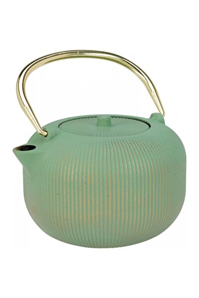 Excellent Houseware Βραστήρας από χυτοσίδηρο Eh Green, 1 λίτρο, με εγχυτήρα
