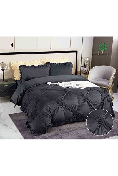 Super Elegant Pucioasa Velvet bedding with pleats CATP01