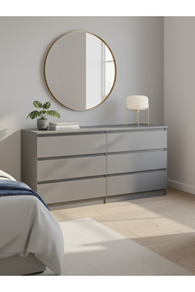 Bec4 Modern 6-Drawer Storage Unit - Bedroom Dresser and Multi-Purpose Wardrobe