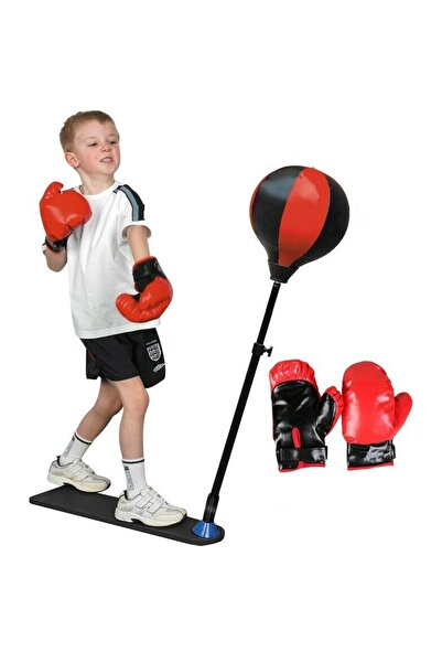 Flippy Interactive Foot Punching Ball Toy with Gloves, Adjustable Height, 3+ years